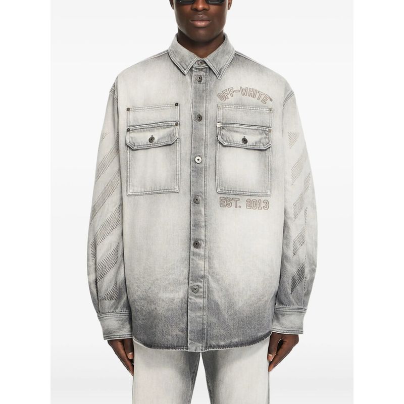 OffWhite Grey Jackets  Shirt Jackets Men